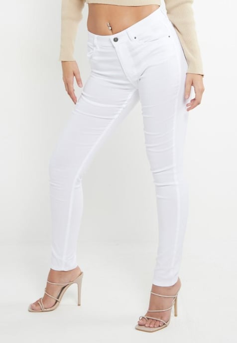MYT Damen Skinny Super Stretch Chinos Weiß - Image 4