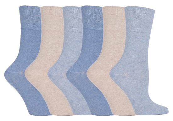 Gentle Grip - 6 Paar Damen Gentle Grip nicht elastische Socken - LGG73 - Image 1