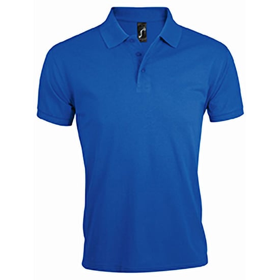 SOLs Mens Prime Pique Plain Short Sleeve Polo Shirt (Königsblau) - Image 1