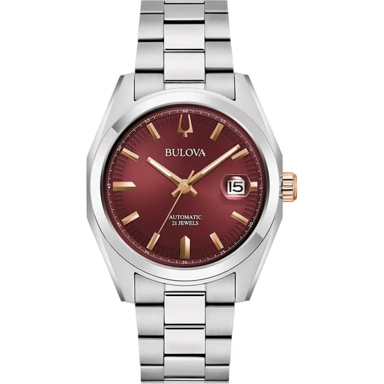 Bulova Surveyor Men's Silver Watch 98B422