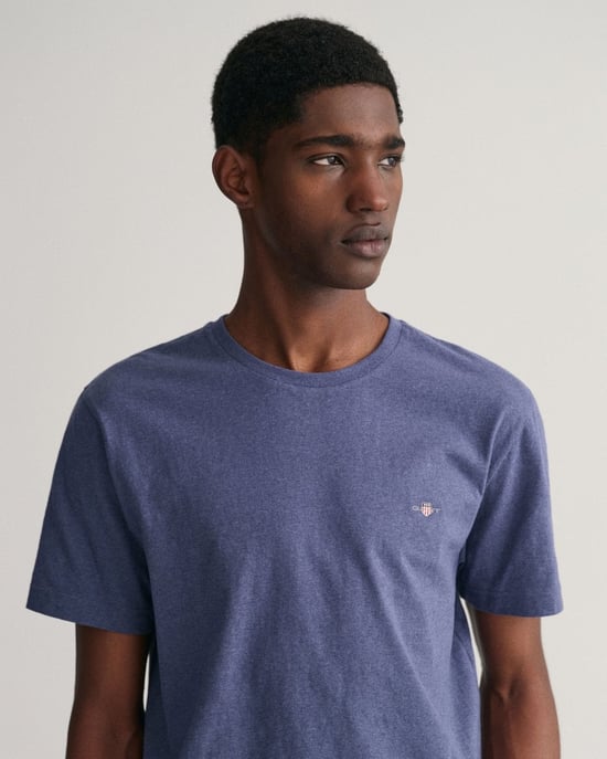 GANT Men's Regular Fit Short Sleeve T-Shirt Shield Logo