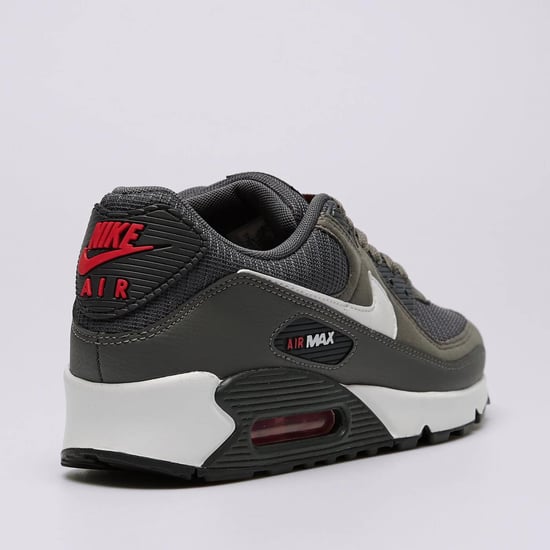 Nike Air Max 90 Herren Turnschuhe in Eisengrau/Weiß/Universitätsrot - Image 5