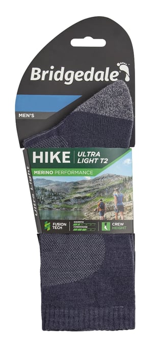Bridgedale - Herren Wandern Ultraleichte Merinowolle Socken - Navy - Image 2