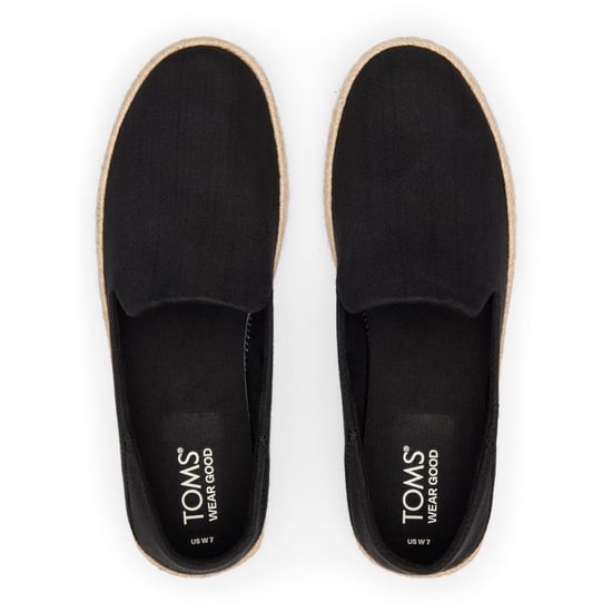 TOMS Carolina 100% Baumwolle Damen Schwarzespadrilles - Image 4