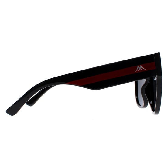 Montana Square Womens Shiny Black Red Grey Polarized MP73