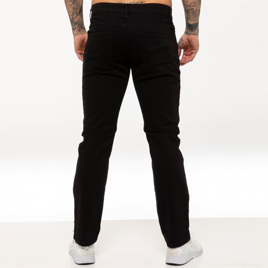 Kruze Herren Straight Leg Stretch Jeans - Image 4