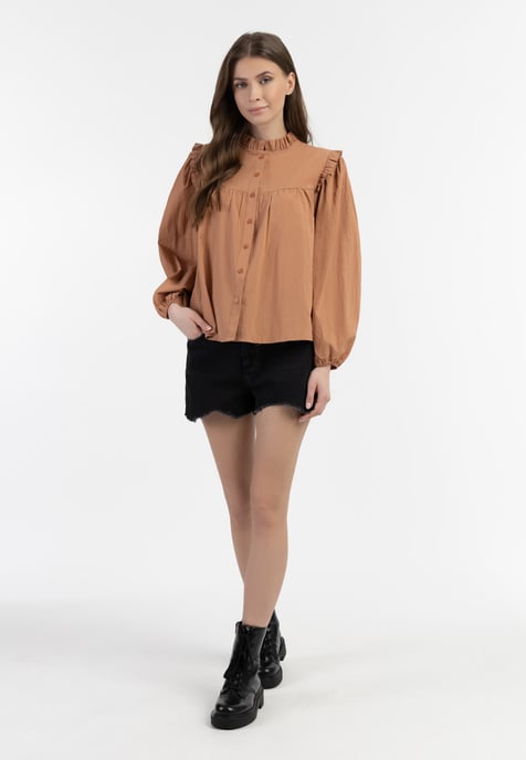 Dreimaster Bluse Damen hellrost - Image 2