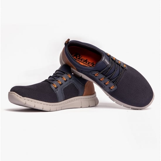 B7796-14 Mens Slip-On Trainers Blue