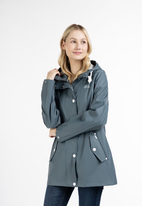 ICEBOUND Regenjacke Damen Blaugrau - Image 2