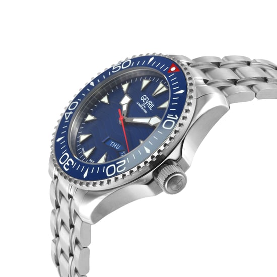 Gevril Herrenuhr Hudson Yards Schweizer Automatik Royal Blau Zifferblatt - Image 3