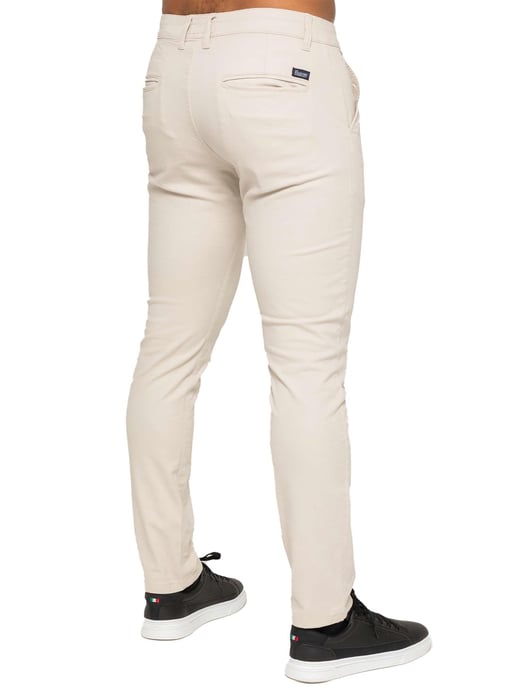 Enzo Herren Slim Fit Stretch Chinos - Image 4