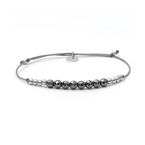 Luxenter 925 Sterling Silver bracelet with rhodium plated hematite - Sunya
