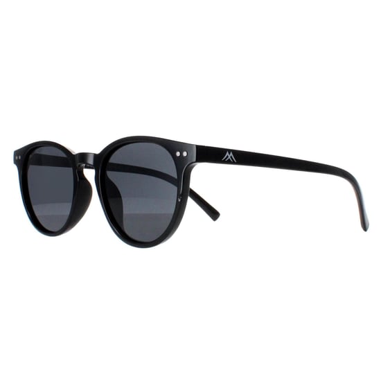 Montana Round Unisex Shiny Black Smoke Polarized MP75