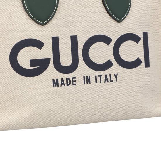 Gucci Kleine Tragetasche mit Gucci-Print Grün - Image 5
