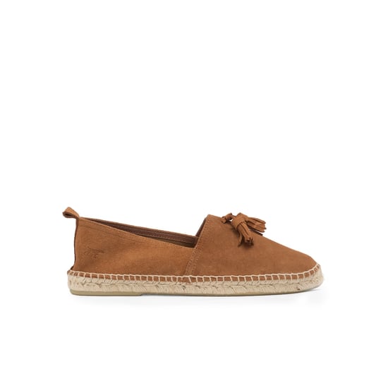 Men's Tassel Flat Espadrilles in Brown