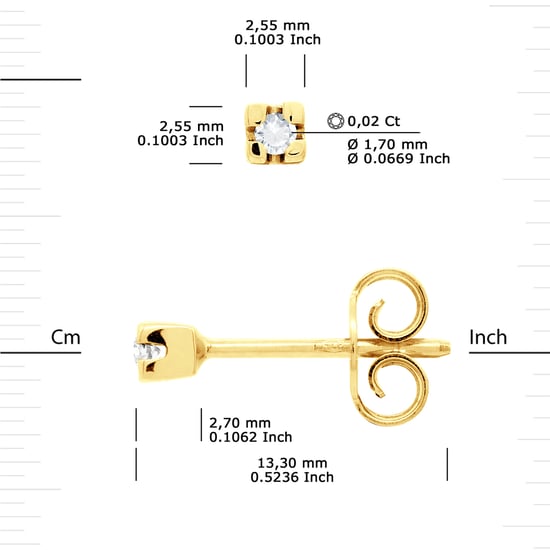 DIADEMA - Earrings - Diamonds - Yellow Gold