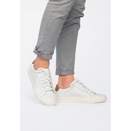 Men's Leather Sneakers in White