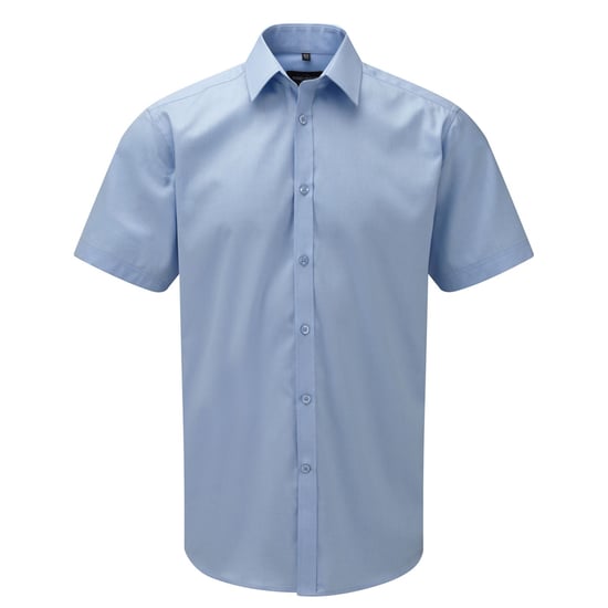 Russell Collection - Hemd für Herren kurzärmlig (Hellblau) - Image 1