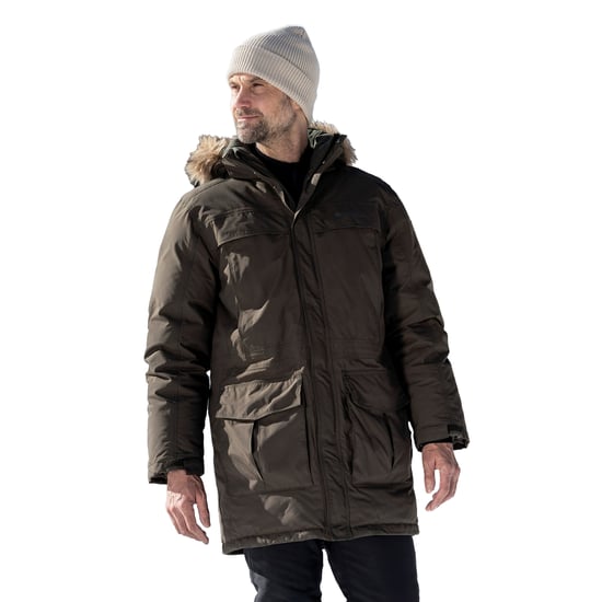 Mountain Warehouse Herren Antarctic Extreme wasserdichte Daunenjacke (dunkles Khaki) - Image 5