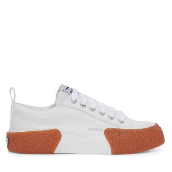Superga - Herren/Damen Unisex Sneaker "2660 Stripe Big Bumpers" (Weiß/Gummi Rosa) - Image 1