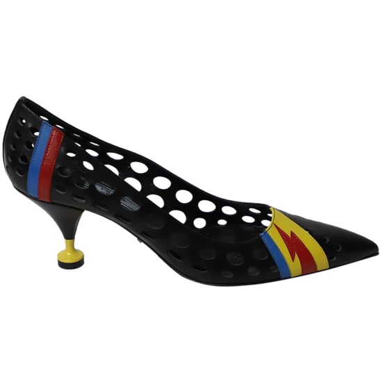 Prada Resort 2016 Perforierte Spitzenschuhe aus mehrfarbigem Leder - Image 1