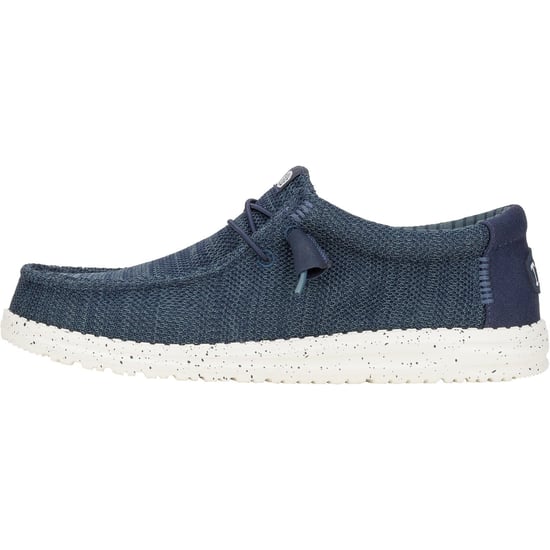 HEYDUDE Wally Stretch Mesh Polyester Herren Marine Bootsschuhe - Image 5