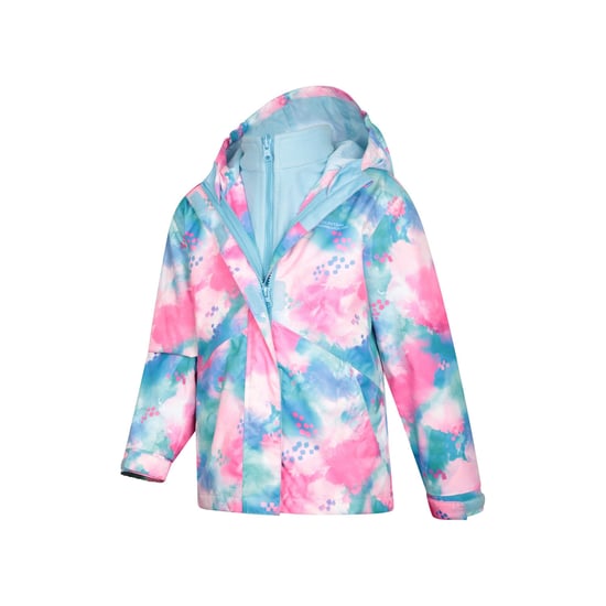 Mountain Warehouse Childrens/Kids Aries Watercolour 3 in 1 Waterproof Jacket (Blue)