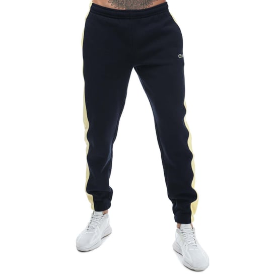 Men's Lacoste Graphic Track Pants in Navy