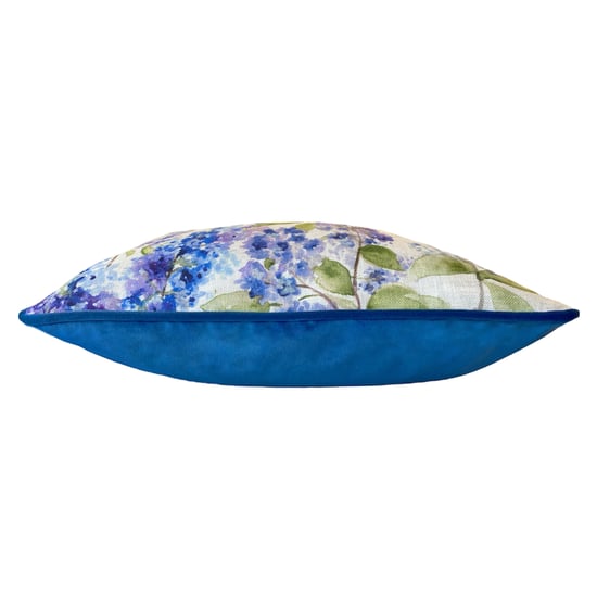 Evans Lichfield Blossoms Lilac Piped Rectangular Feather Filled Cushion