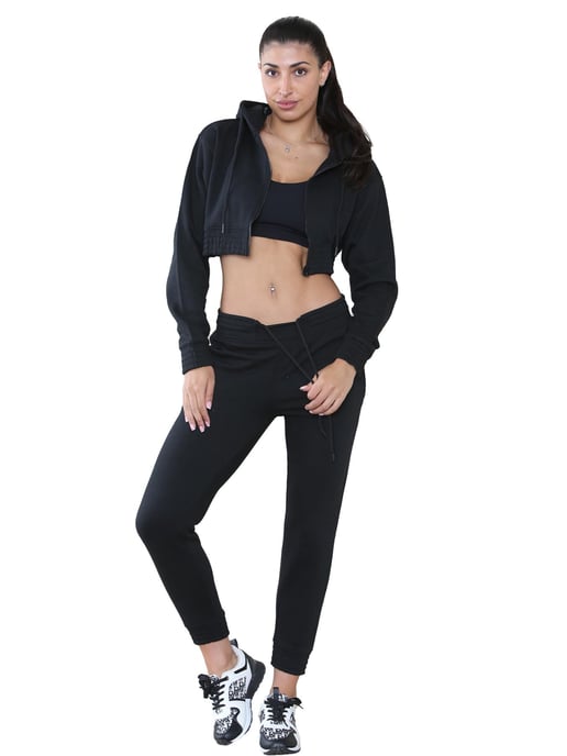 Kruze | Womens Crop-Trainingsanzug Set - Image 1