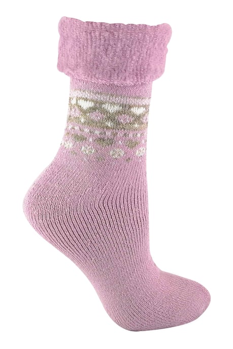 Sock Snob Damen Turn Over Top Warme Thermo-Winter-Nordic-Bettsocken - Image 1