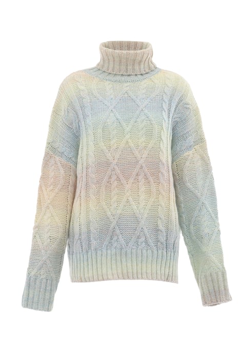 Mymo Rollkragenpullover Damen Blauminze - Image 1