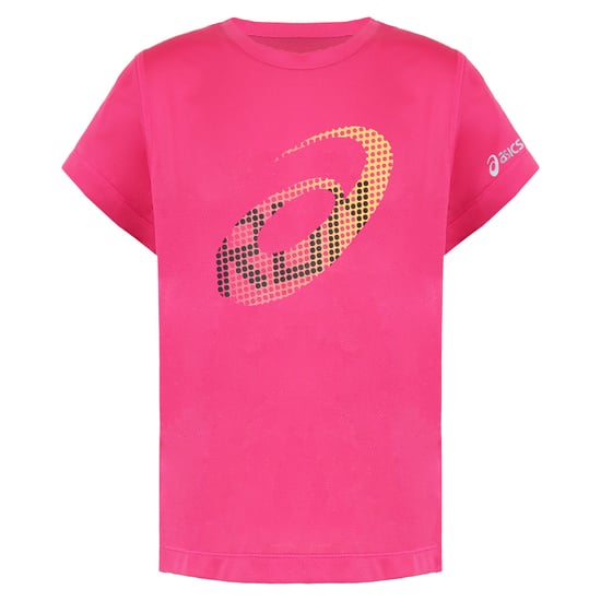 Rosa T-Shirt für Kinder mit Asics-Logo - Image 1