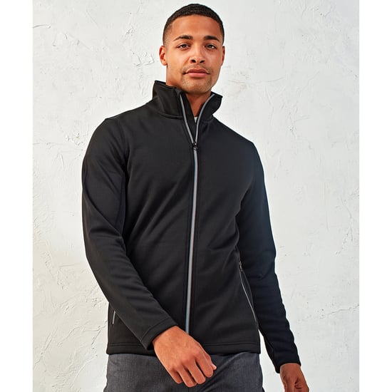 Premier Mens Sustainable Zipped Jacket (Schwarz) - Image 2