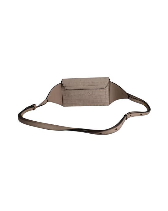 Chloe C Gürteltasche aus hellrosa Krokoleder mit Prägung - Image 4