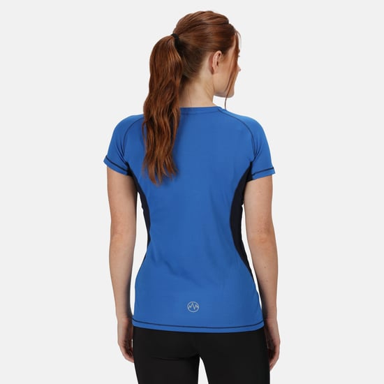 Regatta Activewear Damen Beijing Kurzarm T-Shirt (Oxford Blau/Marineblau) - Image 2