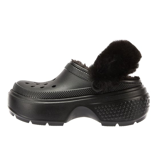 Stomp Lined Pantoletten - Crocs - Thermoplastik - Schwarz - Image 5
