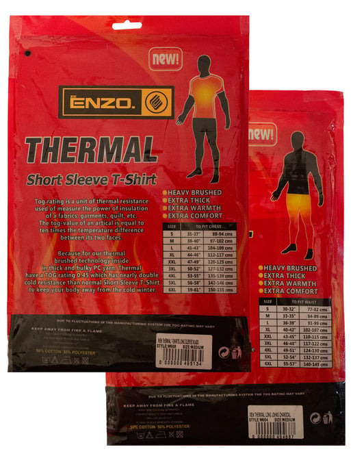Enzo | Mens Thermal Set Kurzarm Oberteil & Unterteil - Image 6