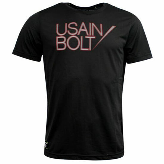 Puma Usain Bolt Logo Kurzarm-T-Shirt Schwarz - Herren - Image 1