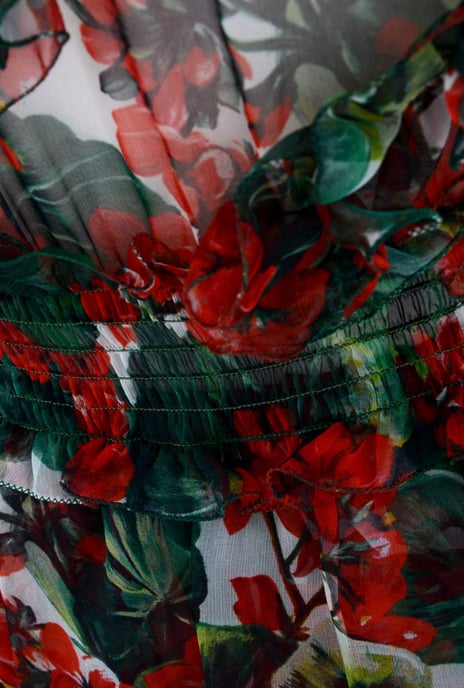 Dolce & Gabbana Women Flowers Mid-Length Dress - Image 4