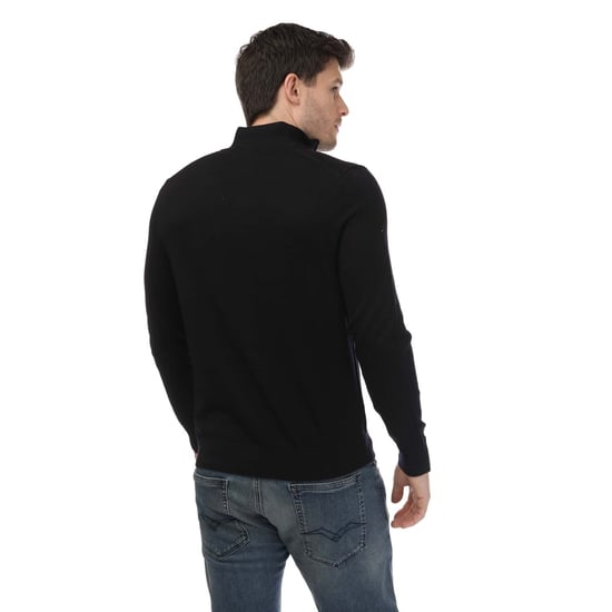 Sweat Limehas Merino Wool Core Demi-Zip Ted Baker Pour Homme en Bleu Marine - Image 2