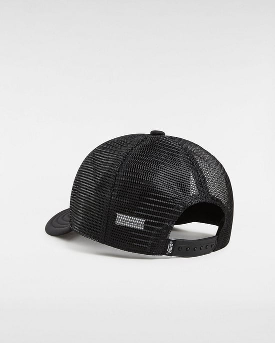 VANS Kids Classic Patch Curved Bill Trucker Hat in Black