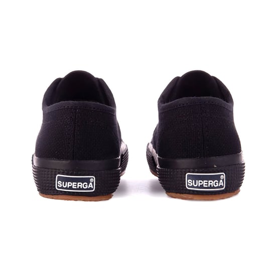 Superga Childrens/Kids 2750 Jcot Leder Turnschuhe (Full Black) - Image 2