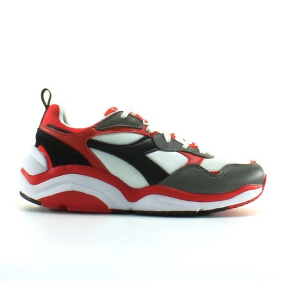Diadora Whizz Run Mens White/Red Trainers