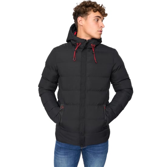 Crosshatch - "Kampleys" Steppjacke für Herren (Schwarz) - Image 1