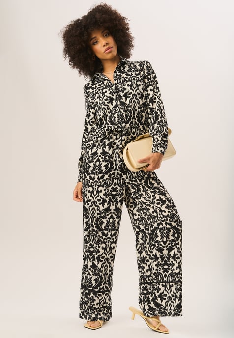 Hose mit weitem Bein und Ikat-Druck - Image 2