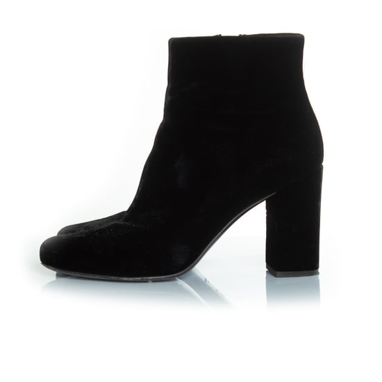 schwarze Samt-Stiefeletten - Image 2