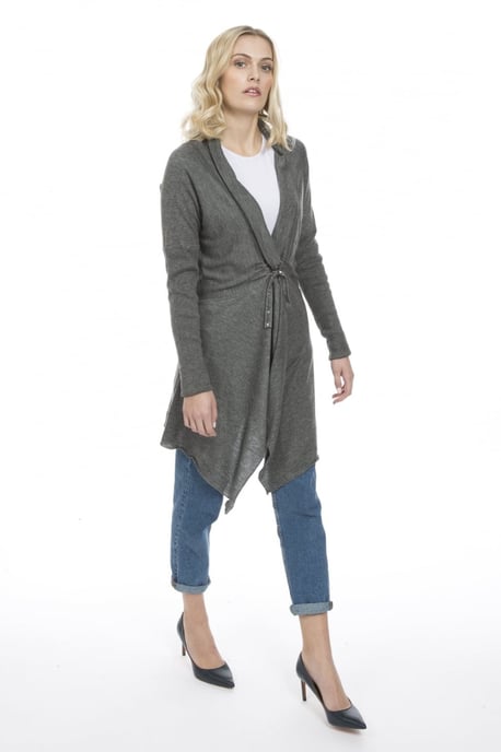 Jayley Grey Cashmere Cardigan