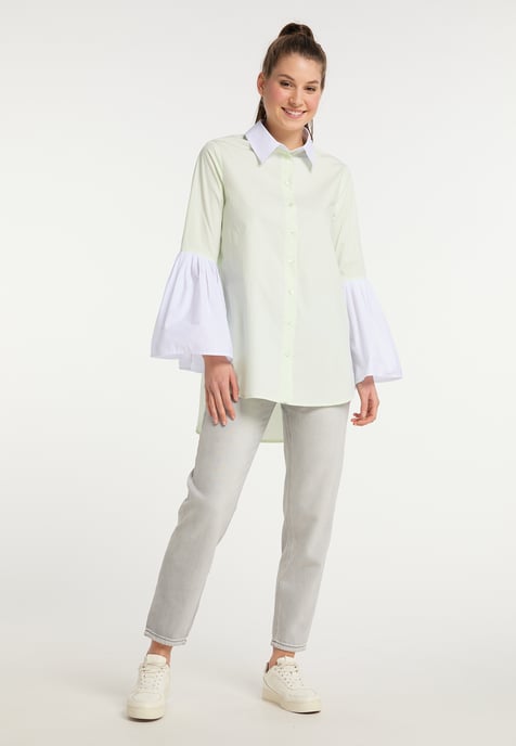 Mymo Bluse Damen hellminze - Image 2