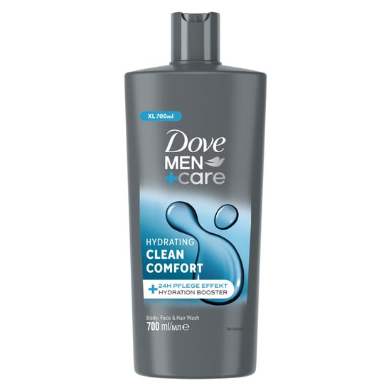 Dove Men+Care 3-in-1 Body, Face & Hair Wash Hydrating Clean Comfort 700ml, 3 Pk